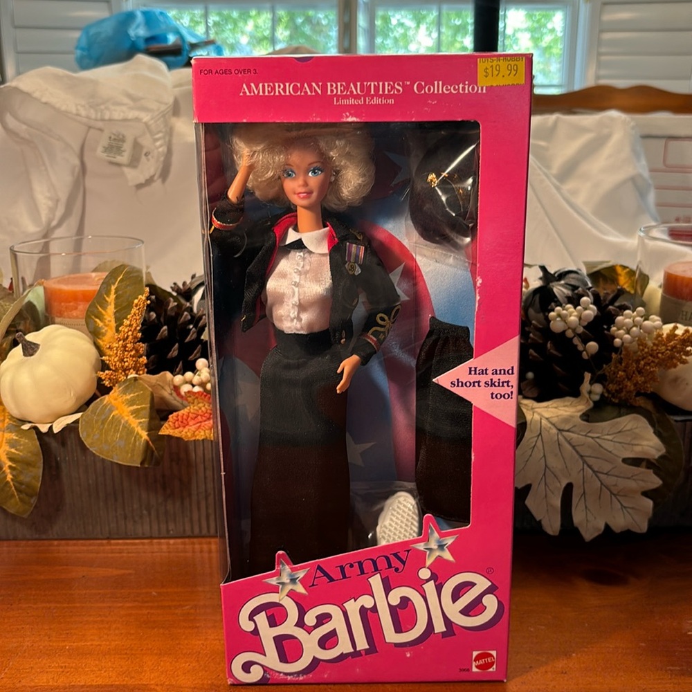 Vintage 1989 Army Barbie Doll American Beauties Collection Mattel Limited 3966